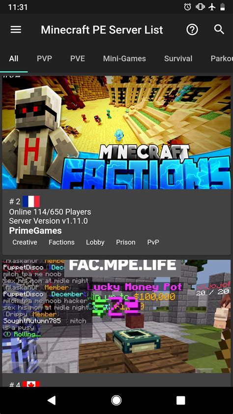 minecraft pe server list|minecraft pe servers free download.